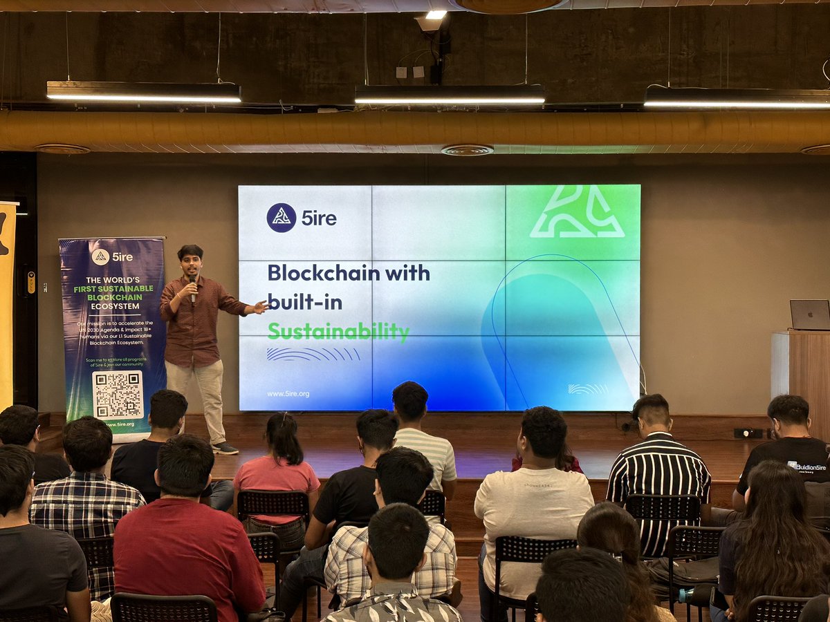 hackthisfall's tweet image. Next up we have @_venmus_ from @5ireChain sharing insights on 5ire and Smart Contract Deployment 👾 

#HTFChandigarh #HackThisFall #HTFMeetups ✨