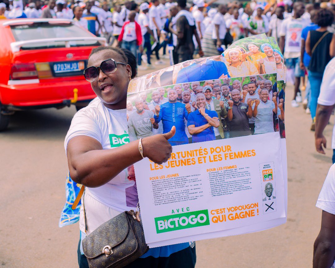 semadamabictogo's tweet photo. Ici, c’est #YOPCITY !!! 🇨🇮🤍💪🏼
—————————————————
#AvecBictogo c’est #Yopougon qui gagne. https://t.co/lLyhkzOFx5
