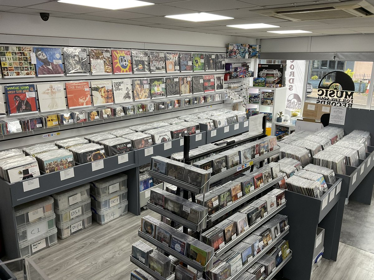 The racks are full for some Saturday crate digging.