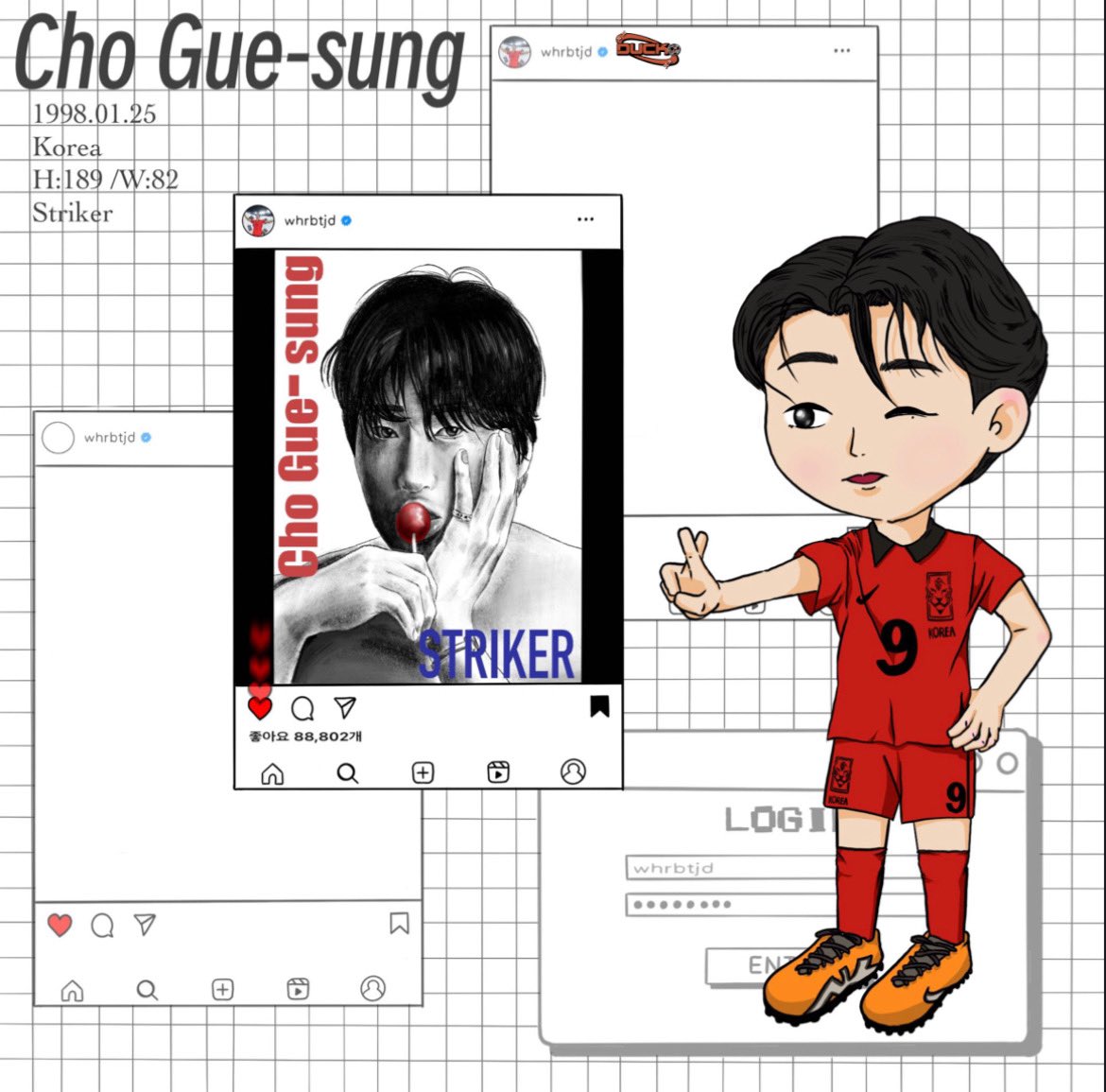 do6460's tweet photo. 조규성 선수 프로필 인스타 ver. https://t.co/1Yi0PCz86J