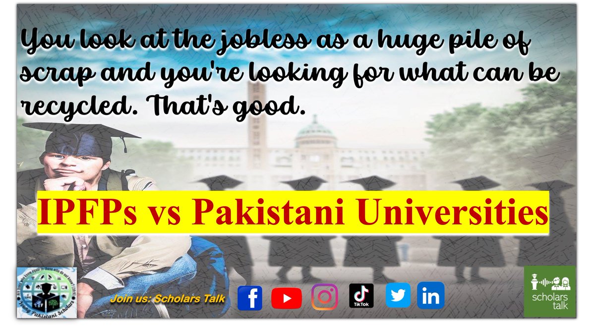 ScholarsTalk's tweet photo. IPFPs Vs Pakistani Universities
Read full post on Scholars Talk official Facebook page:
https://t.co/MQkQ5F9YN9

#ipfpfellowship #JoblessPhDs #PakistaniAcademia #HigherEducationCommission #AcademicOpportunities #UnemploymentSolution https://t.co/KyWRQViuVc