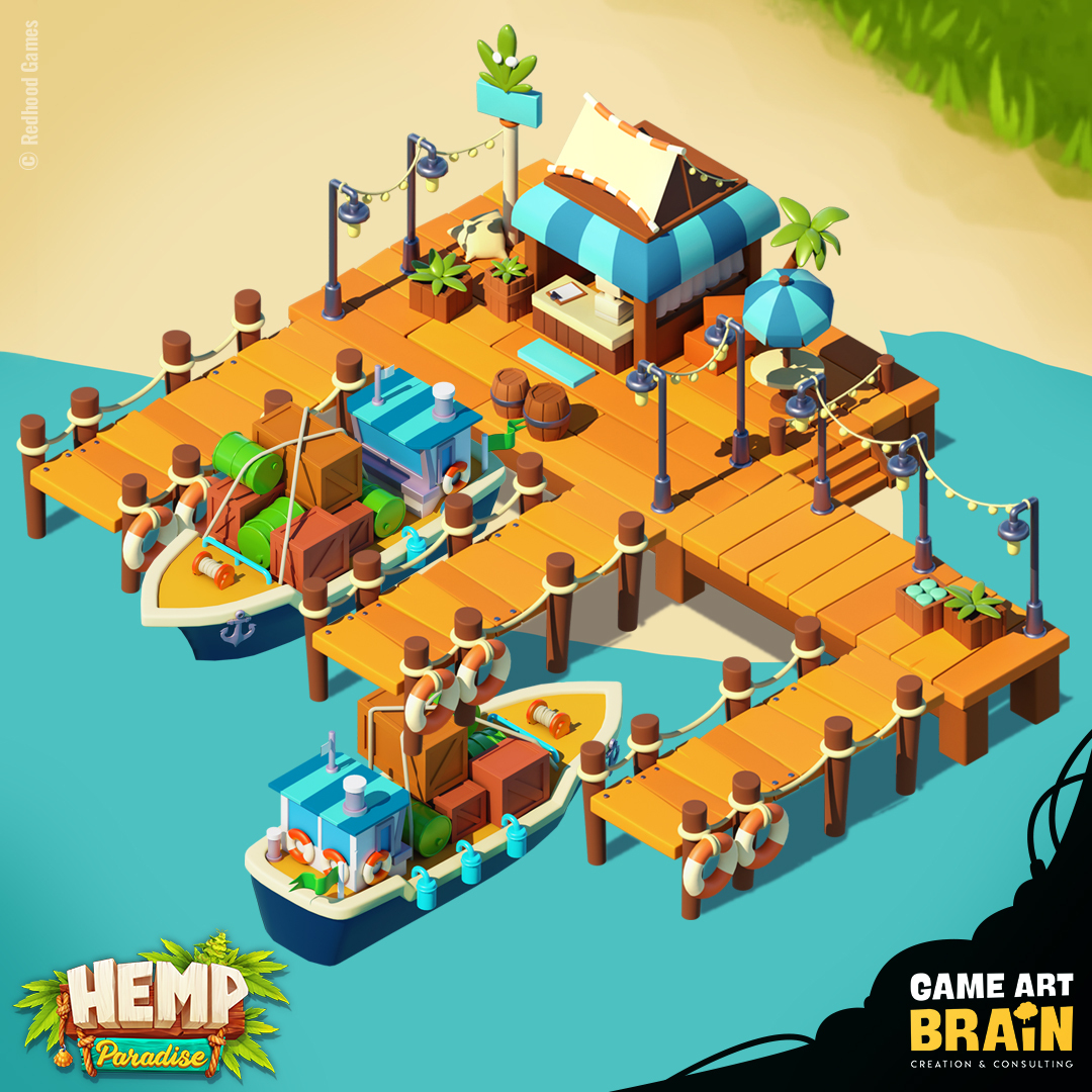 GameArtBrain's tweet photo. Access to the docks would be necessary to ship the good stuff through the world.
And these are the ones we created for "Hemp Paradise". Stay tuned for more π₯οΈ
#isometricbuilding #gameart #casualgames #isometricart #digitalart #artoftheday #bongtime #hemp #smoke #hempproducts https://t.co/ZTd9rQvmhg