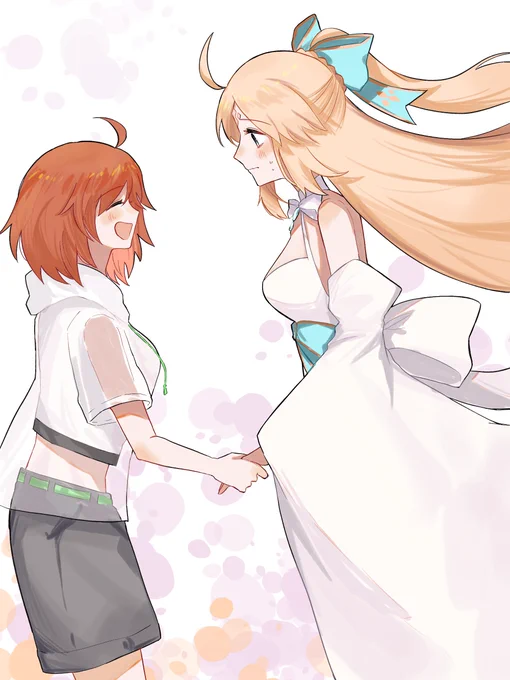 その服もとっても綺麗だね! 