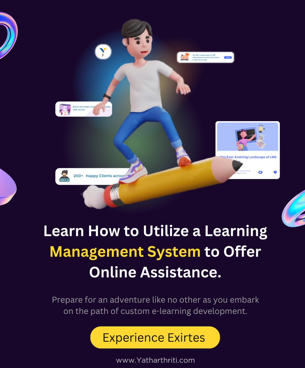 YatharthritiLtd's tweet image. Learn How to Utilize a Learning Management System to Offer Online Assistance.
Read more:- bit.ly/47QUKpq
#LearningManagementSystem #customelearningdevelopment #moodledevelopment #elearningsolutions #OnlineAssistanceThroughLMS #LMSOnlineSupport