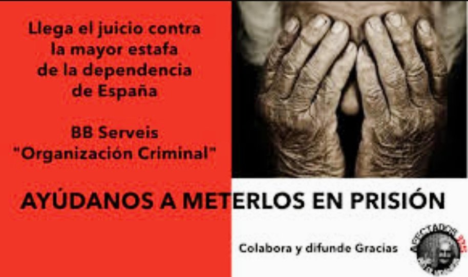 AfectadosBBS's tweet photo. Ayúdanos a meterlos en prisión.
Quedan 8 días de campaña en @goteofunding para recaudar fondos para gastos de abogados.
Conoce nuestra lucha , difunde y si puedes/ quieres colabora 👇
https://t.co/iivhQFhe7j
#BBServeisJusticia
#SeAcabó Rubiales https://t.co/xpyhGwgAkc