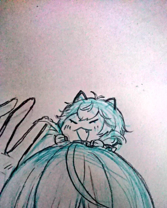 可愛く描けたあるばにゃん 