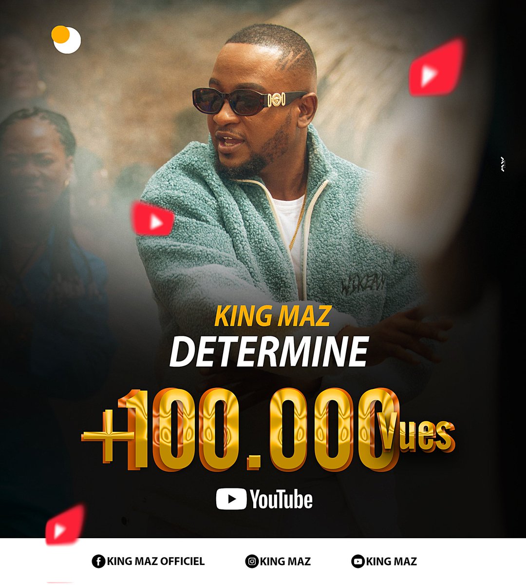 DjamahMedard228's tweet photo. Félicitations à #KingMaz , artiste togolais de la chanson qui vient de franchir la barre des 100.000 vues sur son projet #DETERMINÉ , 02 semaines après sa sortie.
On continue de pousser 👉 https://t.co/QZ9CUdch2P
#DjamahAmèviMédard #TheBrainTouch #KingMaz #Togo #musique https://t.co/ifnN5jbpPV