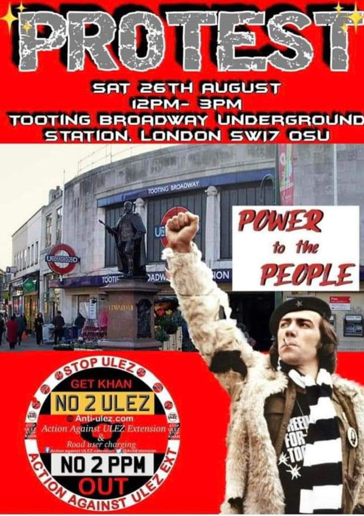 Will be at my 8th anti-ULEZ protest today in Tooting. Not sure other mayoral candidates can match that. Then @GBNEWS after 3.20 followed by being a presenters friend on @andrejpwalker’s show 7-9pm on @TalkTV @AntiExtension @cousinsmaterial @MartinDaubney @TiceRichard @Cox4London