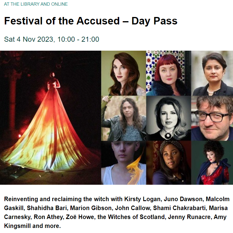 I'll be part of the Festival of the Accused @britishlibrary on 4th November with some fascinating people! Can't wait bl.uk/events/a-festi…