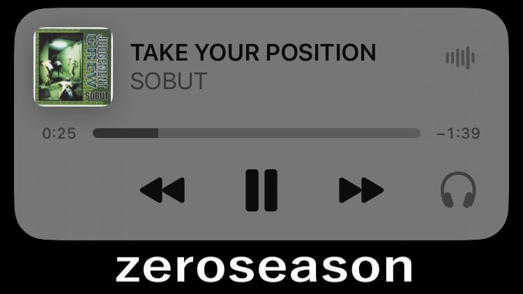 zeroseason_04's tweet image. 【今日の一曲】

TAKE YOUR POSITION/SOBUT

あがるやつ🔥🔥🔥
めちゃ聴いたアルバム🤘

#SOBUT