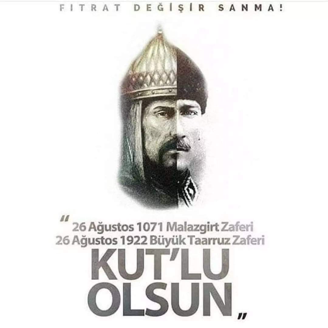 feyzullah1980's tweet photo. #26ağustos 1071 Malazgirt'ten bir gedik,
açıp girdik bu toprağa yurt dedik,
Bedel ise bedelini ödedik;
26 Ağustos1922 de Büyük Taarruzla Tüm Dünya ya gözterdik;
BU MEMLEKET BİZİM..!
BU VATAN BİZİM..! https://t.co/ZeeQePvLfn