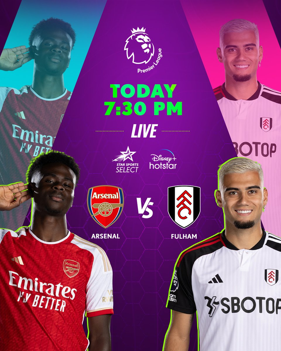 StarFootball's tweet photo. .@MSilva_Official’s men travel to the Emirates stadium as they face in-form @Arsenal!
Can they get an away win?
Tune-in to #ARSFUL, today, 7:30 PM, only on Star Sports Select & Disney+ Hotstar
#PassionUnlimited #PL #ARSvFUL https://t.co/T7orkASkK7