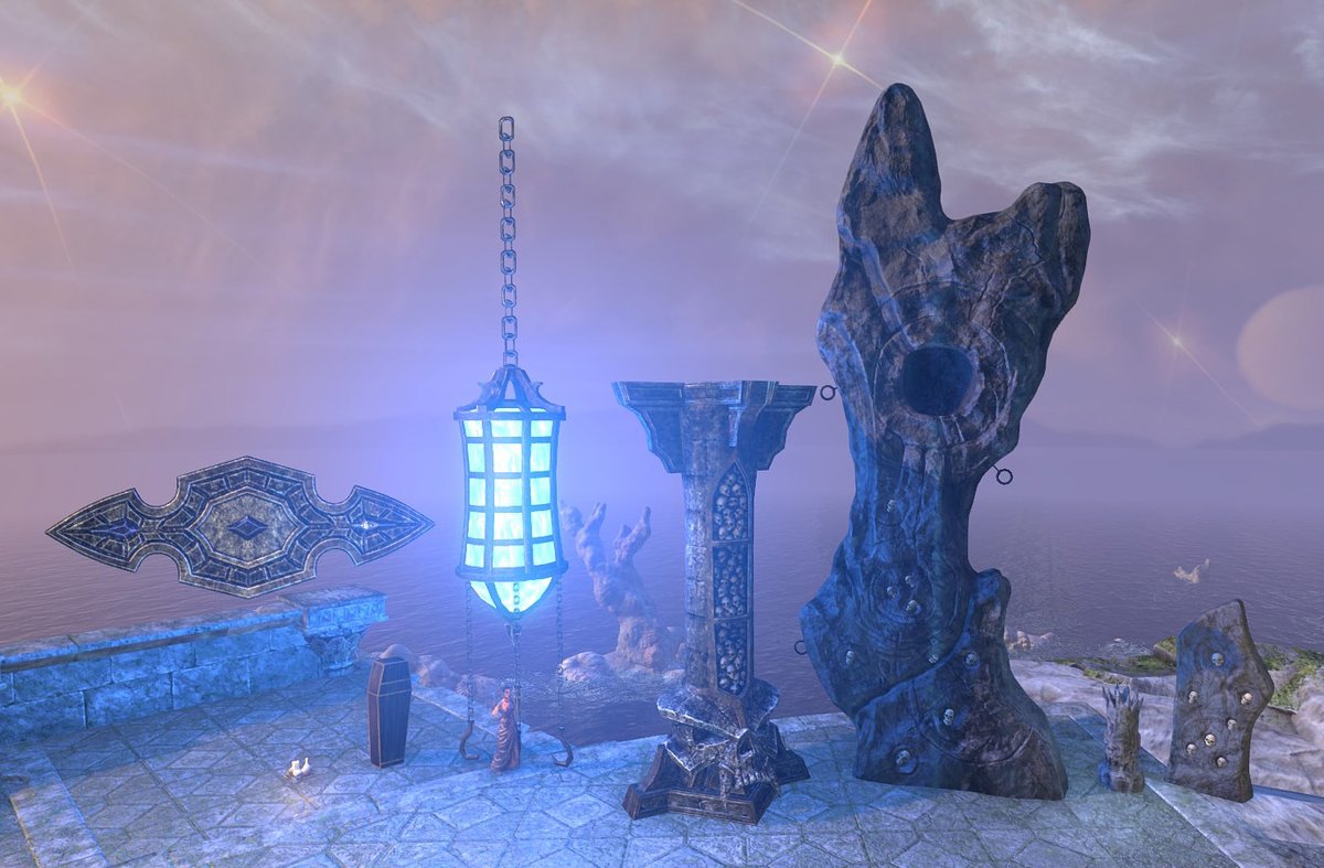 Edenprime's tweet photo. Don't miss out on the Azure Plasm Cage, it lights up rooms soooo well! The Luxury Furnisher sells more necromancer themed furnishing this weekend 💀https://t.co/u5jzTBcAth #ESO #LuxuryFurnisher @AlcastHQ @TESOnline https://t.co/pvAGSiqDvD