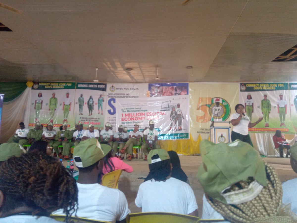Onyekachi_Ralph's tweet photo. Platoon 5 for the win!
#TheYouthAreHere!
@MindThe_GapNG @officialNYSCng @dodeelscds @onthejob_ng #NYSC23B2 #MTGNG #KubwaCamp
#Platoon5 https://t.co/9E1GQxrak3
