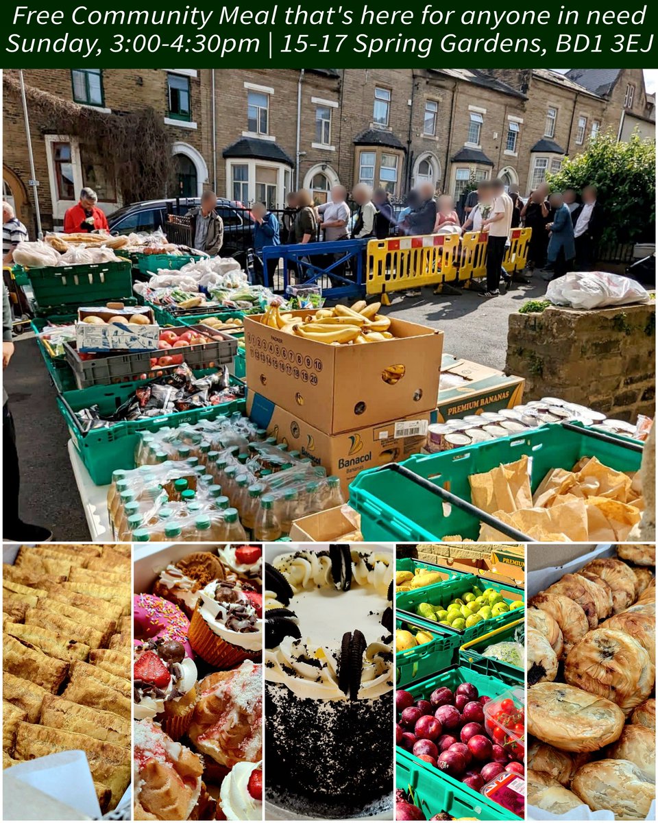JknOutreach's tweet image. 💞 You are not alone - we're #here4you!

Open as normal this bank holiday weekend &amp;amp; welcome anyone struggling with food

Hot meals/drinks, fresh fruit/veg, bakery &amp;amp; lots more. #NoQuestionsAsked Free Drop-in collection service. 

⏰ Sun 3-4:30pm | 15-17 Spring Gardens, BD1 3EJ