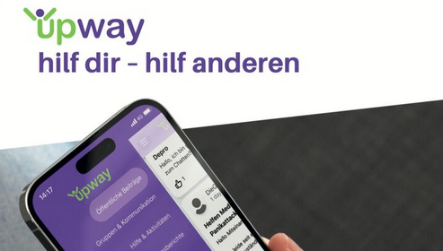 LifeScienceCom's tweet photo. Die neue upway App - für Menschen mit #psychischebelastung #psychischenerkrankungen #Depressionen #Burnout. Werde jetzt Teil der #upway Community! https://t.co/tVnt6ndWdi https://t.co/fUJg74OI3W