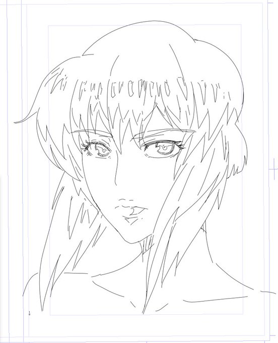 久々に素子描いたけど覚えてると何も見ないでそれっぽく描けるもんだね 