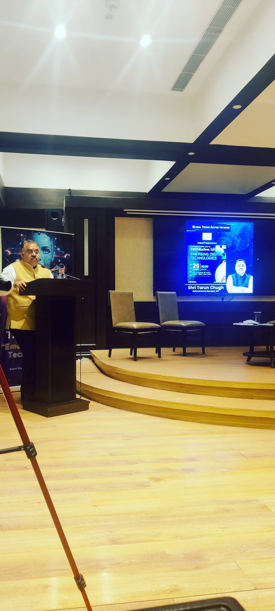 pujatiwariBJP's tweet photo. It was truly an honour to be a Delegate at #Thinkathon 2.0 Interactive Discussion "Emerging Digital Technologies"
I must thank and appreciate Shri @tarunchughbjp ji guiding the young minds on how to create a balance between Technology as a tool n Human Existence
@sandeepfromvns https://t.co/l1laisKdUL