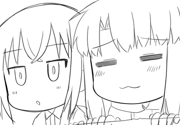 今日の先行版下書き!前作の二人にはなかったゆるい空間(゜□、゜)