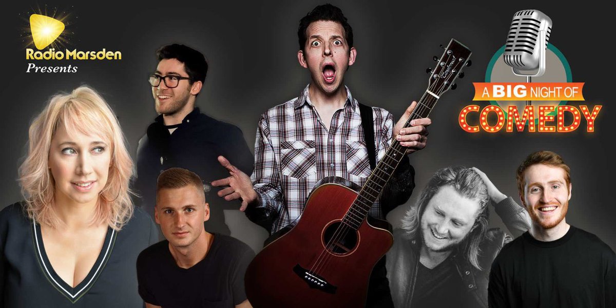 Terrific line up for <a href="/RadioMarsden/">Radio Marsden 💙</a> Presents A Big Night of Comedy: <a href="/tiffstevenson/">Tiffany Stevenson</a> <a href="/jonnyawsum/">Jonny Awsum</a> <a href="/M_Stellingwerf/">Matt Stellingwerf</a> <a href="/DavidGoodings/">Dave Goodings</a> <a href="/AliWoodsGigs/">Ali Woods</a> <a href="/RollingComedian/">Aaron Simmonds</a> at <a href="/HarlequinTheat/">Harlequin Theatre & Cinema</a> - book now!