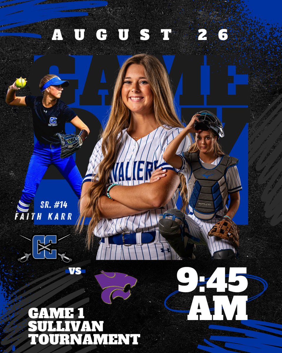 cccavs_softball's tweet photo. Here we go! 9:45 am vs Eureka, 1:15 pm vs TBD & 4:45 pm vs TBD @ the Sullivan Tournament! 🥎⚔️ https://t.co/hruwF5Ih87