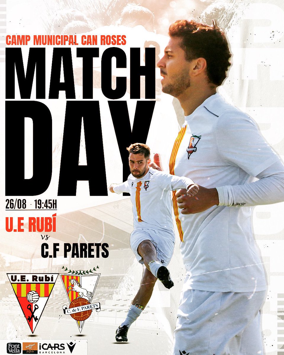 𝐌𝐀𝐓𝐂𝐇𝐃𝐀𝐘 ⚪️⚔️

Avui tindrem el segon partit de pretemporada del nostre Primer Equip.

Visitem el camp del <a href="/UERubi/">Unió Esportiva Rubí</a> equip de Lliga Èlit. 

🆚 <a href="/UERubi/">Unió Esportiva Rubí</a> 

🗓️ 26/08
🕒 19:45
🏟️ Zona Esportiva Can Roses
🎟️ Entrada gratuïta

#VaParetsVa #TotalBlanc #Preseason