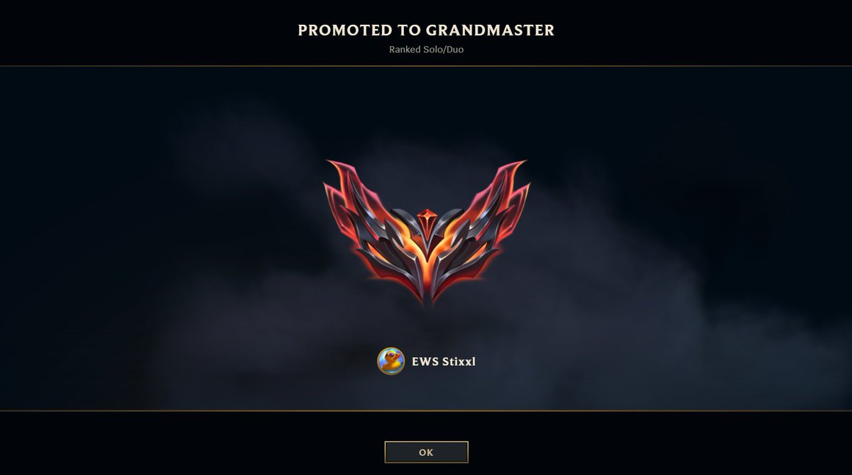 Grandmasterplatz ergattert, um mir einen der umkämpften slots im <a href="/eWolvesDE/">eWolves</a> Altenheim zu sichern 🥸