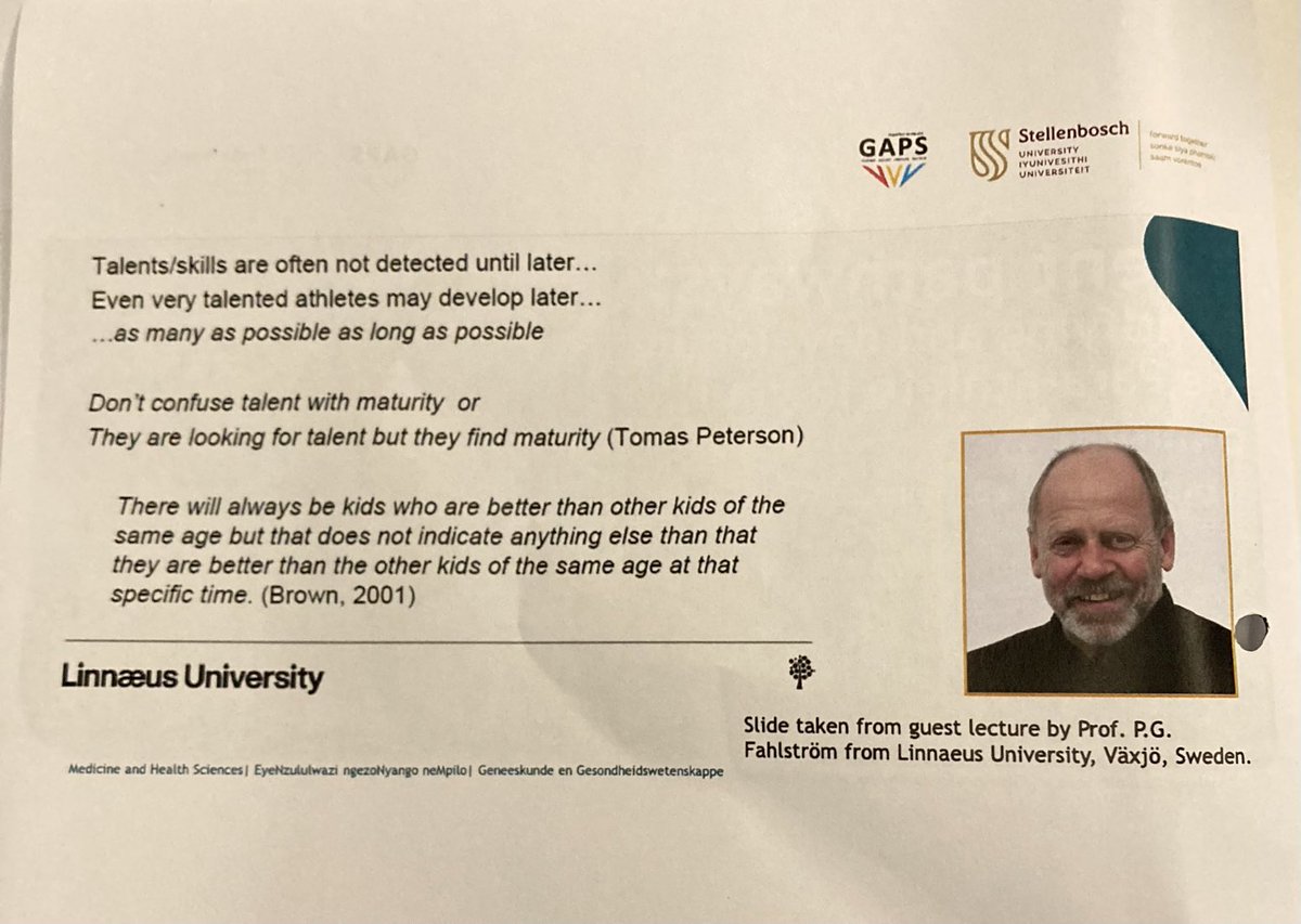 Division of Sport Science Stellenbosch University (@matiessportsci) on Twitter photo Talent definition from Prof PG Fahlstrom <a href="/suzferreira28/">Suzanne Ferreira</a> #HeinrichGrobbelaar #gapsafricasymposium2023 β¦<a href="/MatiesSport/">Maties Sport</a>β© Talent definition from Prof PG Fahlstrom <a href="/suzferreira28/">Suzanne Ferreira</a> #HeinrichGrobbelaar #gapsafricasymposium2023 β¦<a href="/MatiesSport/">Maties Sport</a>β©