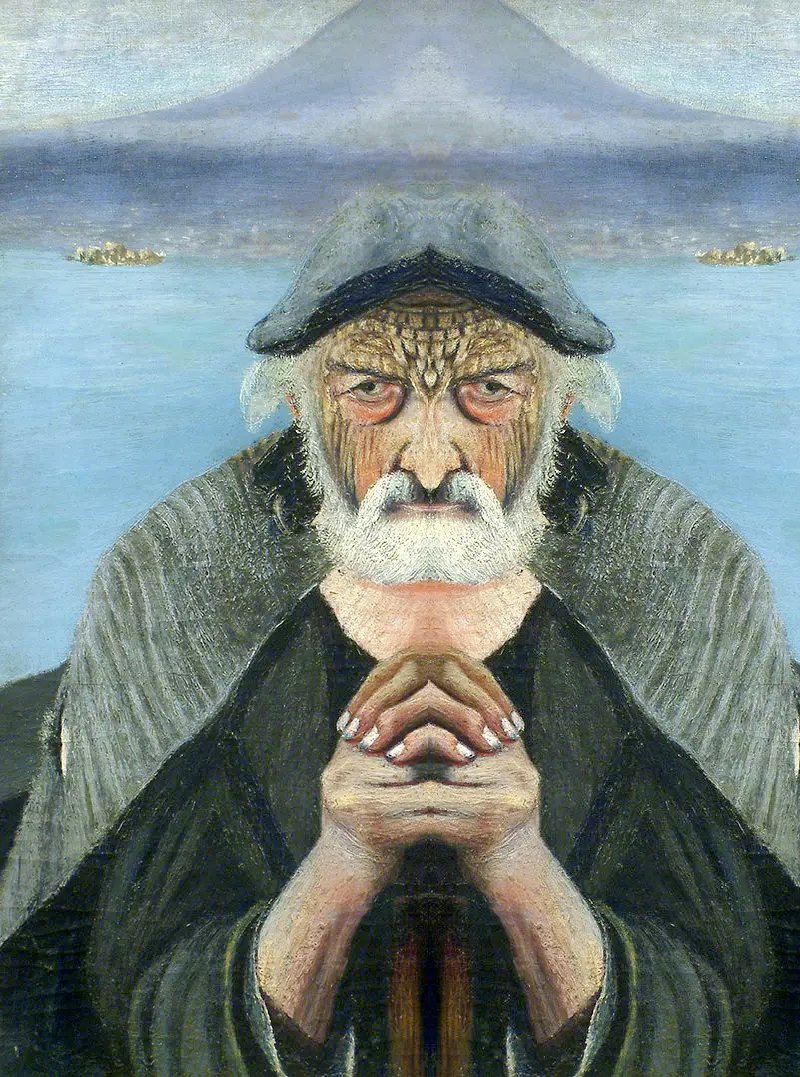 DavidBokeh's tweet photo. Existe una enigmática pintura que oculta los rostros del BIEN y del MAL.  🖼️👼👿

Vamos a verla en este mini hilo antes de que me pierda unos días por la montaña 🧵 https://t.co/MpQ0rwScVz