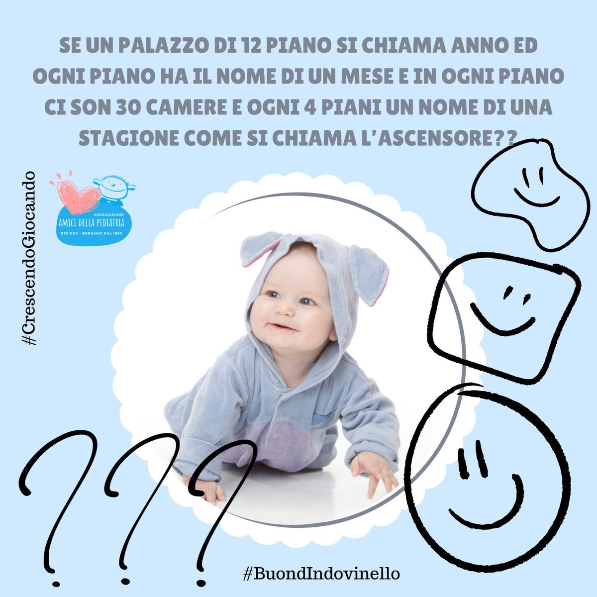 #AmiciDellaPediatria💙 #BuonSabato e #BuondIndovinello Anno, mesi, giorni e stagioni ma quale sarà la risposta che vincerà? 😉 #CrescendoGiocando 📌 la soluzione alle ore 18.30