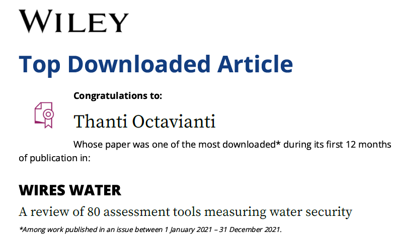thantiocta's tweet photo. Pleased and humbled to hear that this paper https://t.co/LtpnAAkrly was one of the top downloaded papers in WIREsWater @WIREs_Reviews. As an early career, this means a lot! https://t.co/rM9MgnRV6Z