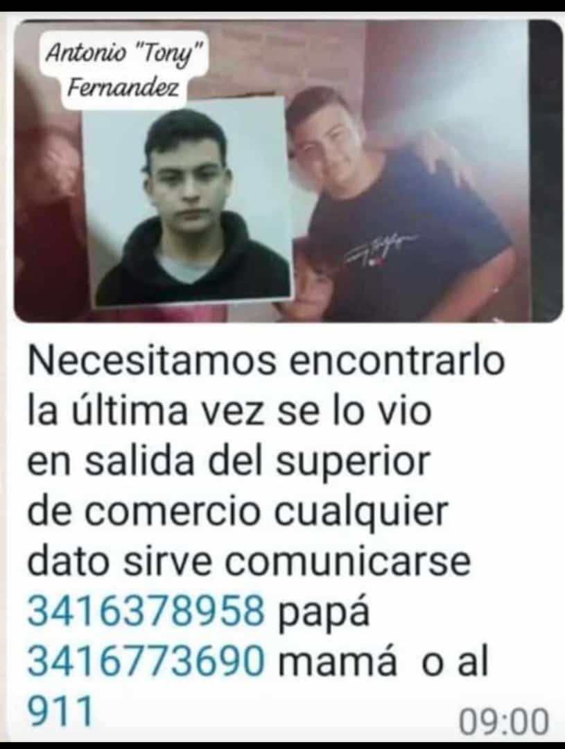 RodrigoMiro76's tweet photo. Tony es el presidente del Centro de Estudiantes del Superior de Comercio. Desde ayer cuando salió de la escuela, que no se pueden comunicar con él. El MPA ya activó también la búsqueda de paradero. Ayudemos a encontrarlo. https://t.co/BbhRFwbh5F