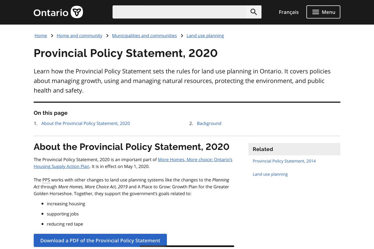 jen_keesmaat's tweet photo. A note on the #GreenbeltScandal, as an urban planner. 

When you become the governing party, you cannot do whatever you want. You are bound by laws, regulations and policies - and there are clear processes in place for changing these policies. 

Land use planning is bound by the Provincial Policy Statement (PPS) in Ontario - which is a regulatory framework. For example, when a change to land use is proposed, it is necessary to demonstrate conformance with the PPS. You will often see this at the beginning of Staff Reports and at the Ontario Land Tribunal when a change is proposed - the report or the hearing begins with an analysis of whether the proposed change is in conformance. 

These policies and regulations exist to protect the public from Brown Envelope Planning - developers who are friends of the Premier handing the Chief of Staff of Housing Ministers envelopes outlining the land they want changed. There are processes in place to make changes. These processes, too, are outlined in the PPS. The process does not involve brown envelopes, but it does involve public consultation on the proposed change. 

You don’t get to change your land use because you are a friend of the Premier. Democracies with low trust in public officials quickly begin to decline. It becomes a vicious cycle. Other developers who have been following the rules quickly realize that they should instead invest in some rather inexpensive brown envelopes. 

Now that we know what we know, accountability matters.