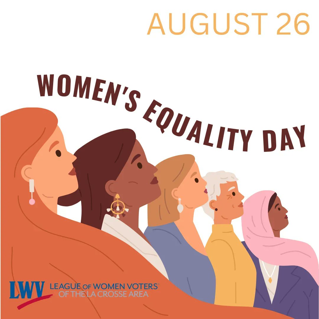 Women’s Equality Day: The observance of Women’s Equality Day not only commemorates the passage of the 19th Amendment, but also calls attention to women’s continuing efforts toward full equality. #WomensEqualityDay