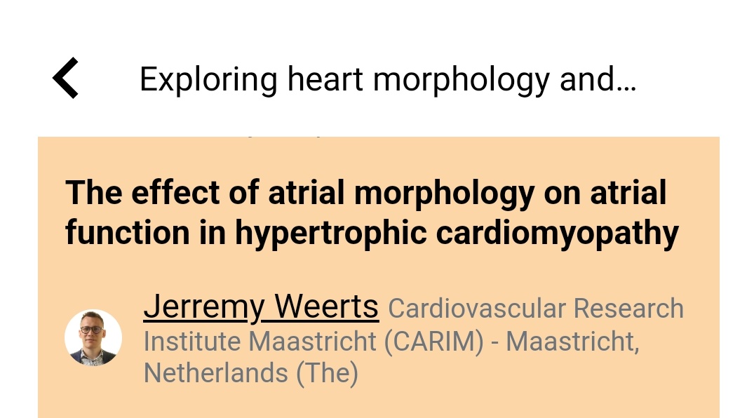 JerremyWeerts's tweet photo. Happy to share new results on #AtrialDysfunction and Morphology in #HCM tomorrow during #ESCCongress
A project from @VDelgadoGarcia imaging lab @GTRecerca ๐ค https://t.co/QSQdkYYEHH