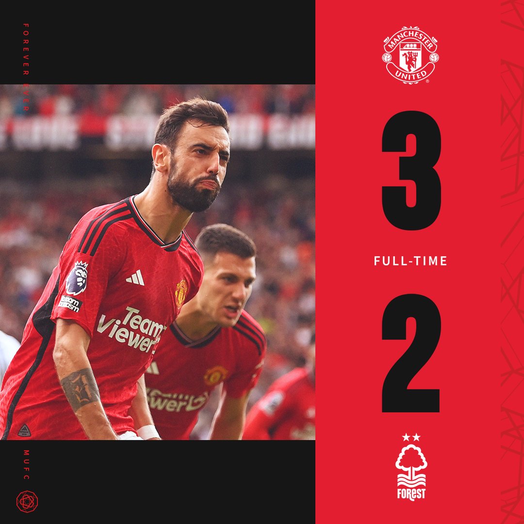 ManUtd's tweet photo. Relief for the Reds! 🔴

#MUFC || #MUNNFO