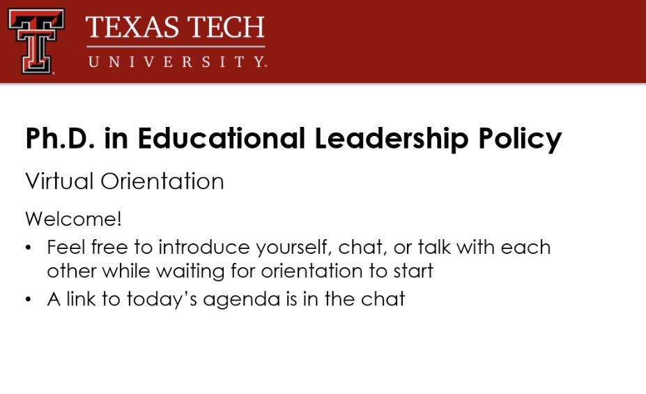 VaniaJean88's tweet photo. This week completes my first week of school! Earlier this year I took a leap of faith and made the decision to continue my educational journey as a Texas Tech Red Raider! After orientation last Saturday, I know this is exactly where I am meant to be! #EdPolicy #FutureDoctora https://t.co/a37MSIJaC7