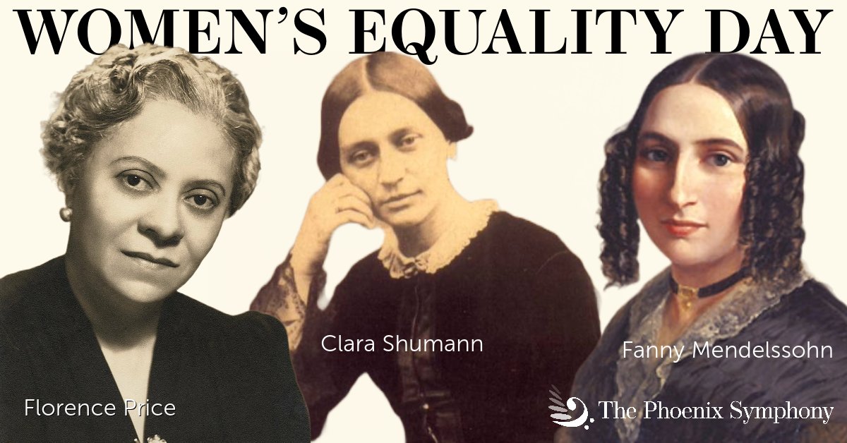 Today, on #WomensEqualityDay, we honor the incredible contributions of women composers and musicians. From the resounding notes of Clara Schumann to the trailblazing symphonies of Florence Price, these remarkable women have composed their way into history. 💪🎻🎵