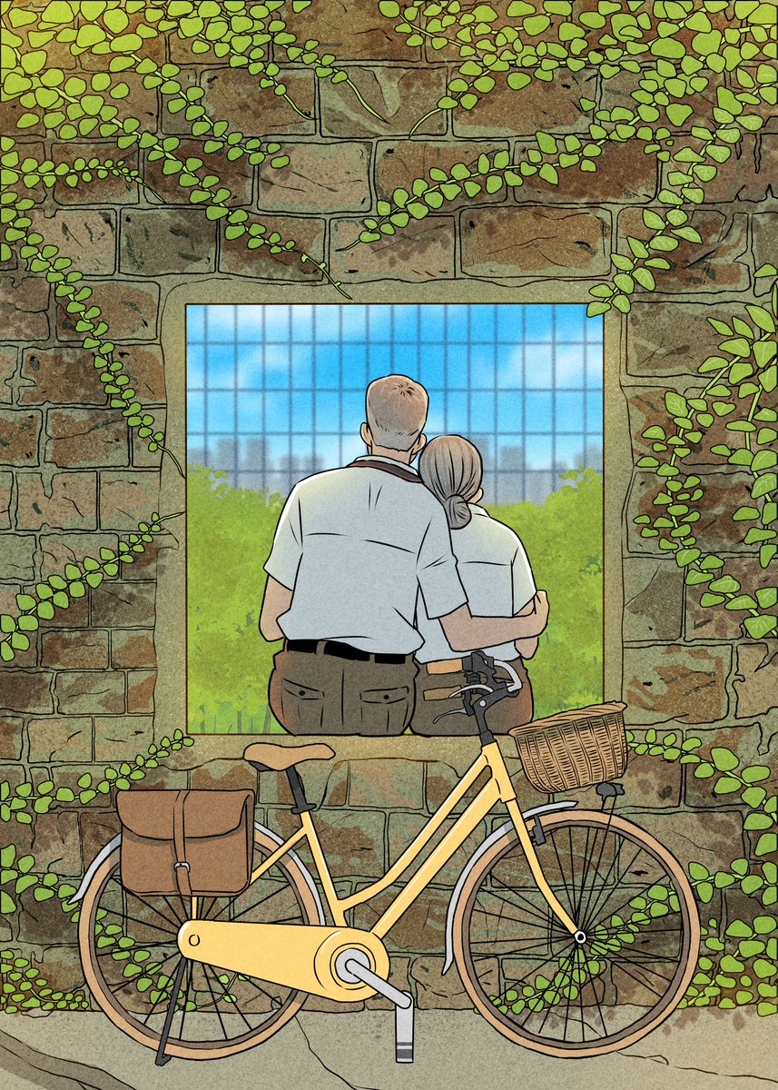 "Perched on this brick window, with our trusty bicycle beside us, we lean into each other, taking in the vast green expanse and the distant cityscape. It's in these simple moments, amidst nature and man's creations, that I feel closest to you."

#bluefruit
bluefruit.xyz