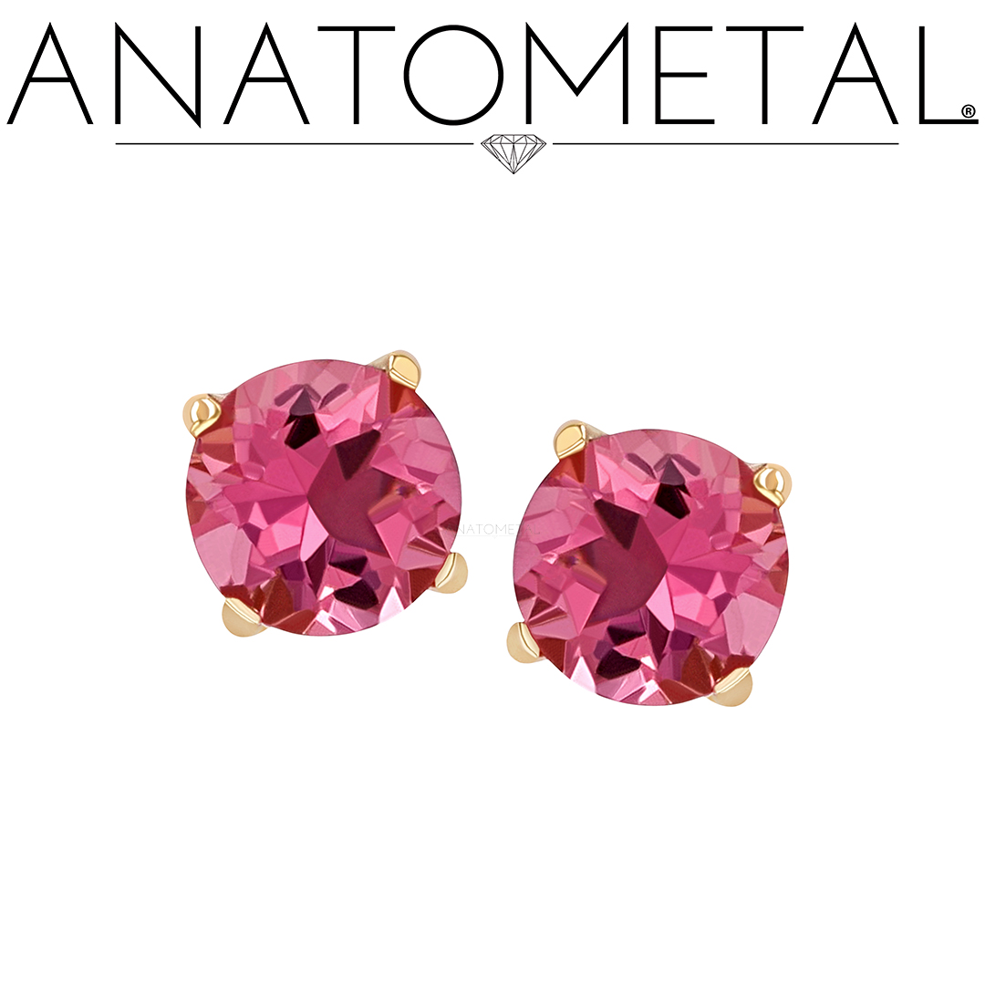 Glamorous and glowing, our Tiffany Ends in solid 18k gold with genuine Pink Tourmaline will make a statement like no other!

#anatometal #jewelry #gold #18k #piercing #bodypiercing #safepiercing #madeinsantacruz