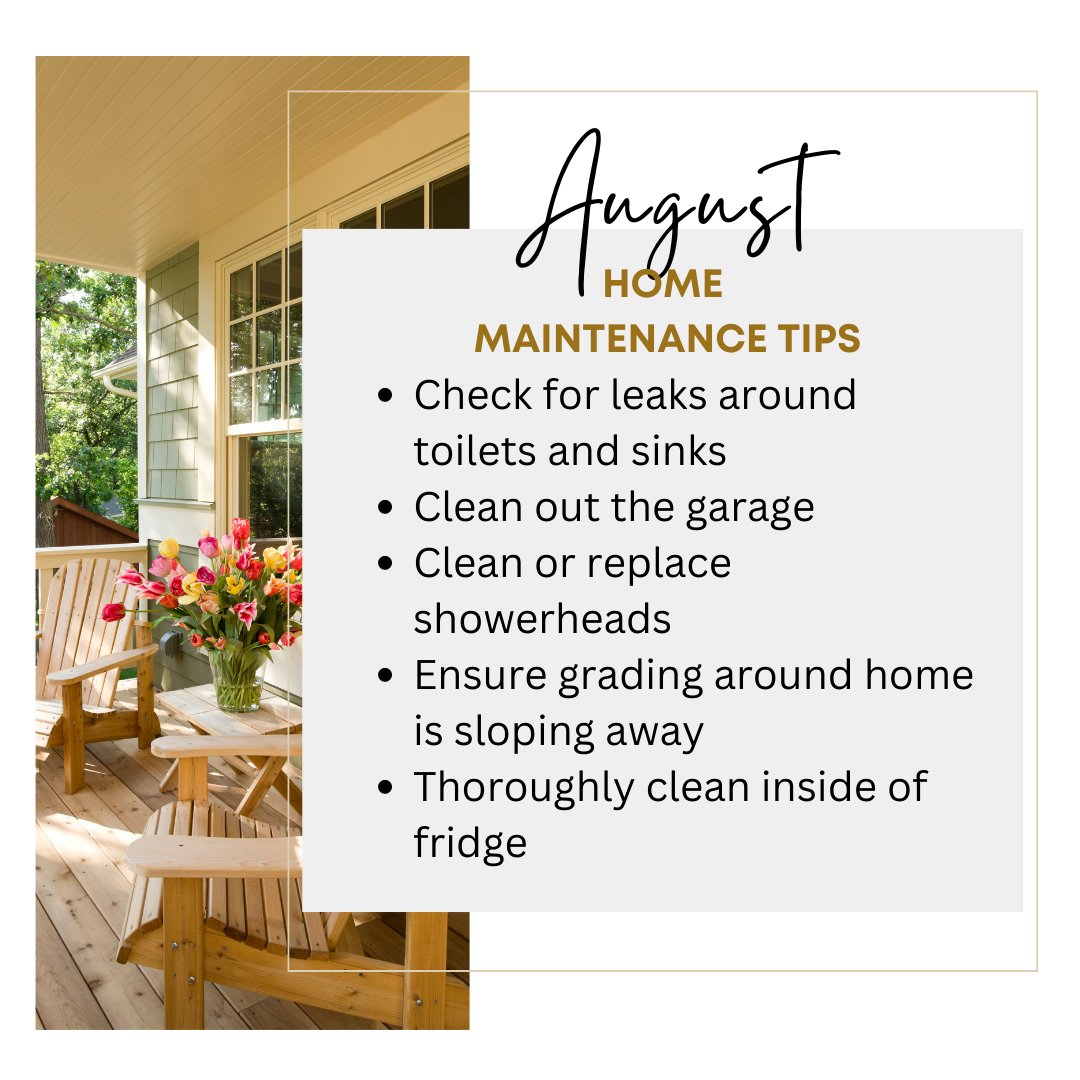 thamarmanuel's tweet photo. Keeping up with home maintenance is essential! Check out our August home maintenance checklist. 🔧 https://t.co/uvcMnwyMjF