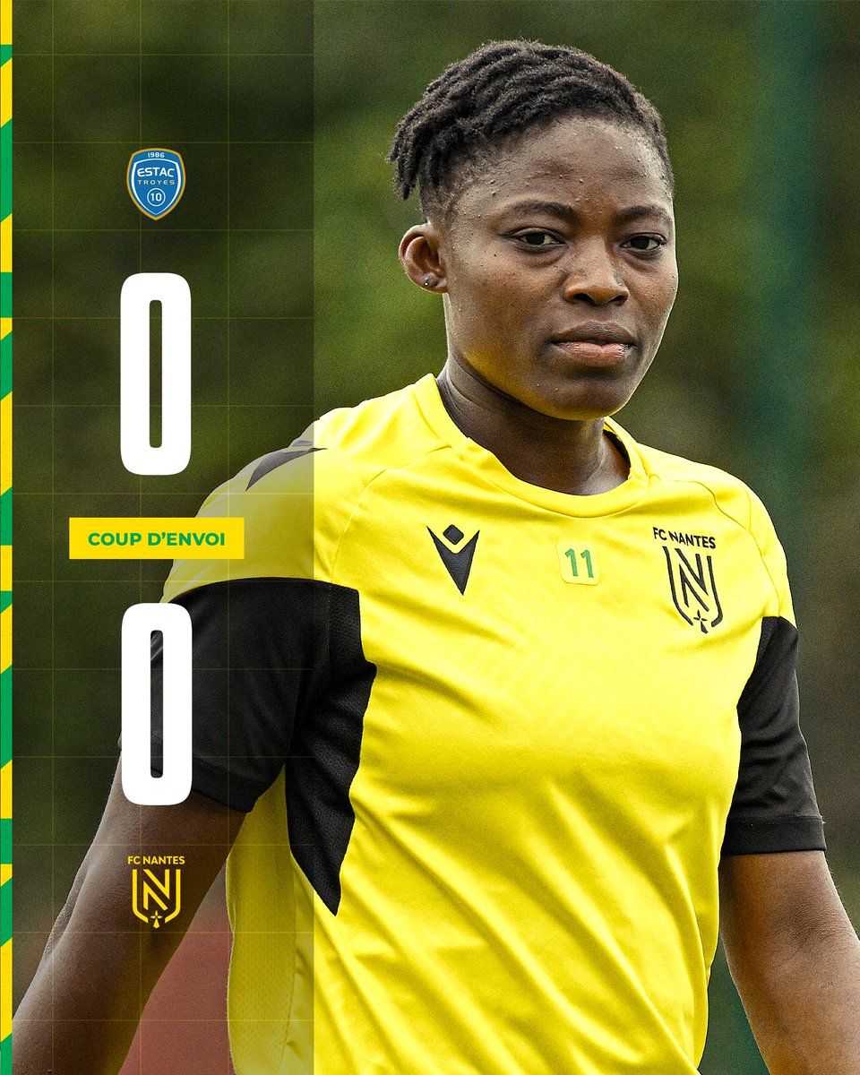 FCN_Feminines's tweet photo. 𝗖𝗼𝘂𝗽 𝗱'𝗲𝗻𝘃𝗼𝗶.
Allez Nantes !👊
#estacfcn 𝟬-𝟬 https://t.co/pNdErqNuSM