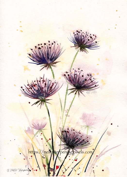 New artwork for sale! -'Abstract Queen Anne's Lace Watercolor'- fineartamerica.com/featured/abstr… @fineartamerica #watercolor #watercolour #floralart #wildflowers #watercolorlover #officeart