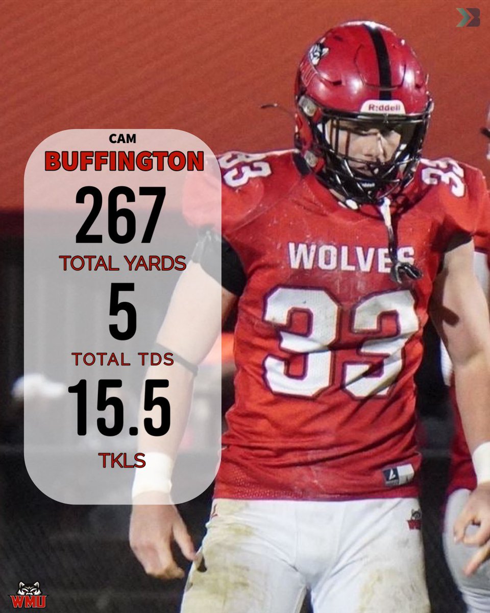 Bound_IA's tweet photo. Hawkeye commit Cam Buffington went off in the first game of his senior season:

- 267 Total Yards
- 5 Touchdowns
- 15.5 Tackles
- 1 Fumble Recovery

📸: @SBock247 https://t.co/v76dGPIMDF