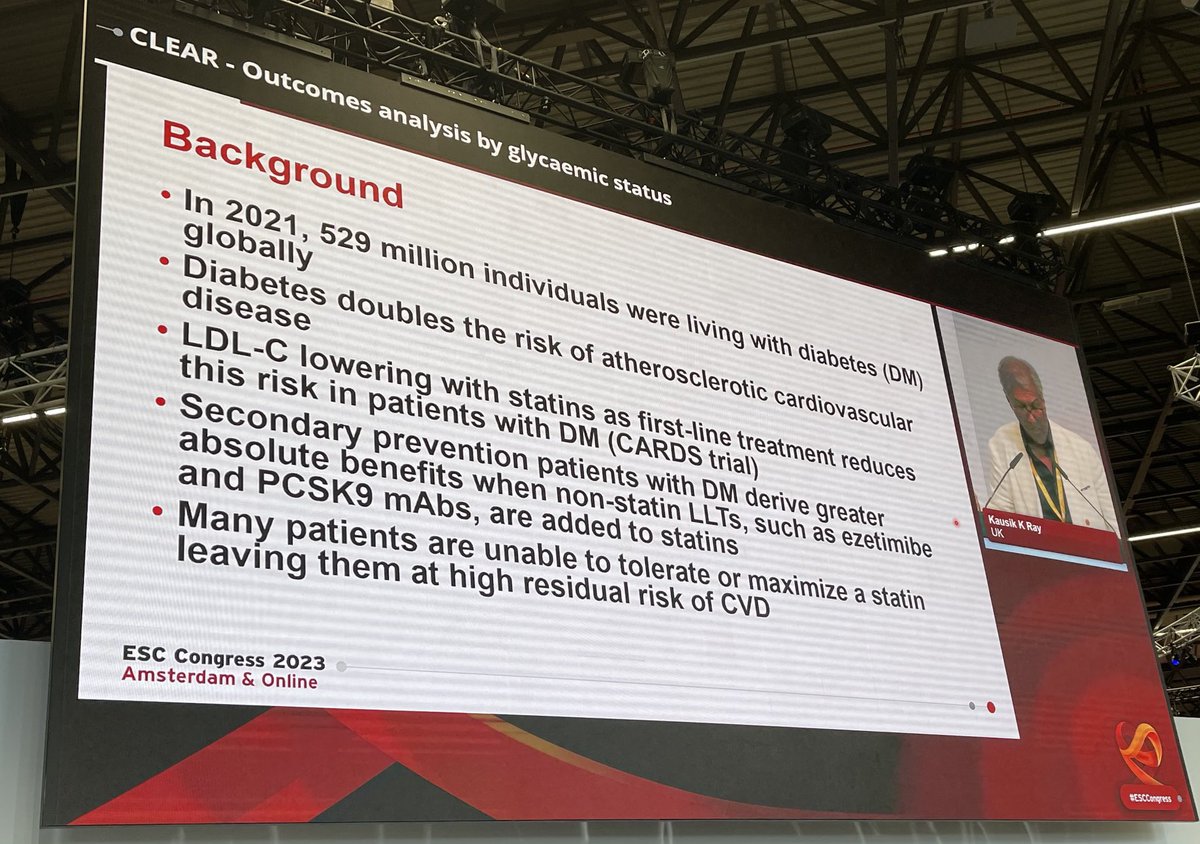 Why we need more options for the 529 million patients with diabetes globally. ⁦@escardio⁩ ⁦@ProfKausikRay⁩ #esccongress #clearoutcomes