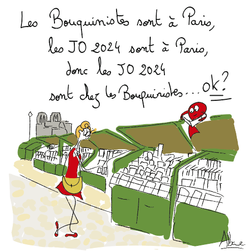 AgatheGazouille's tweet photo. Coucou les bouquinistes, on vous soutient !! Médaille d'or à qui vous laissera tranquilles pour les #JO2024...😬 Agathe et Rodolphe ont signé et rediffusent la pétition ;) :  https://t.co/4FRty2eWPX #bouquinistes https://t.co/jcicu0HYOS