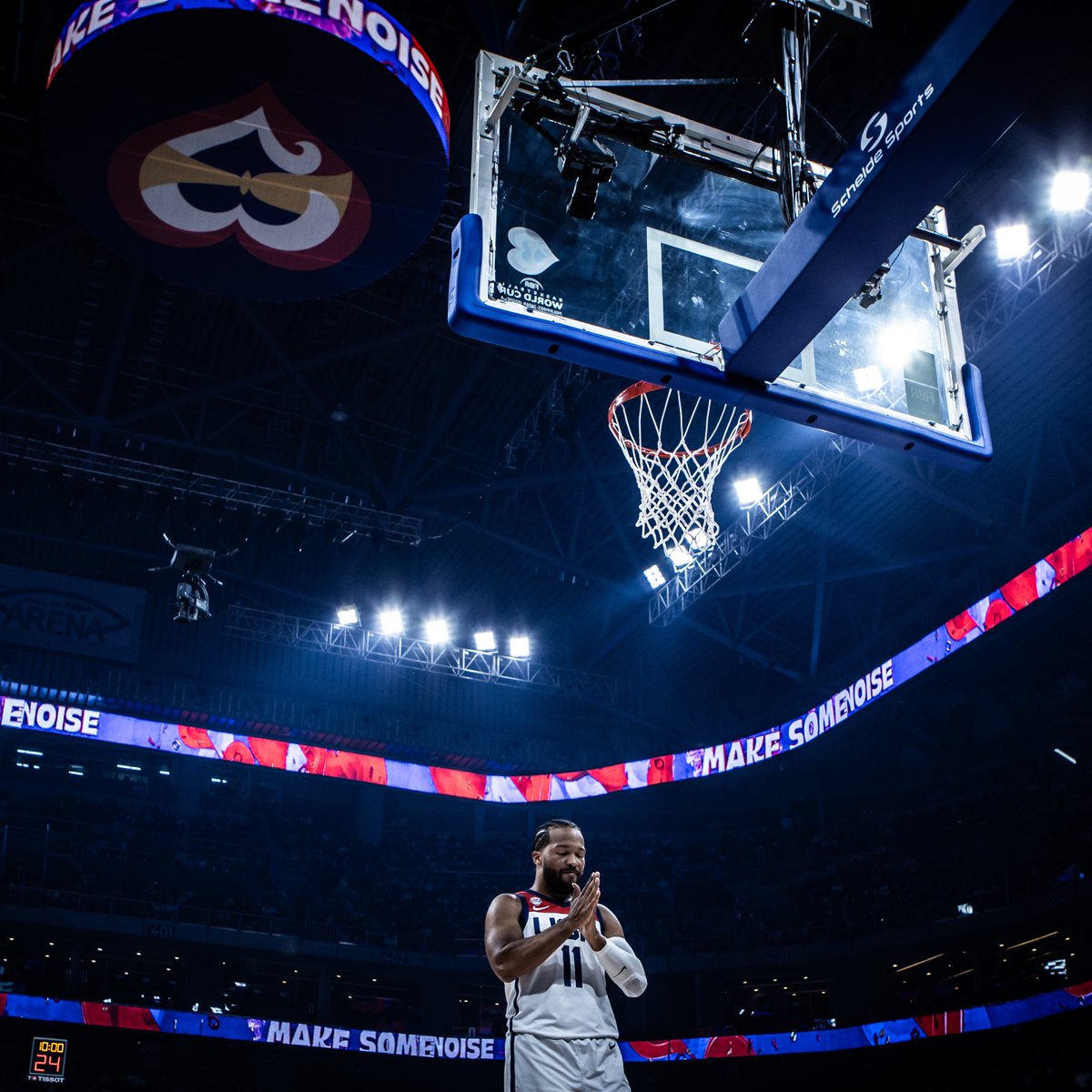 Playing at the World Cup is a different feeling 🙏

#FIBAWC x <a href="/jalenbrunson1/">Jalen Brunson</a>