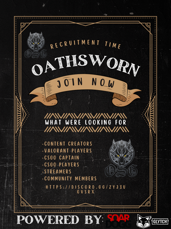 Oathsworn_GG's tweet photo. Join OSG today, join the discord for more details on how to join https://t.co/wc71fCuqcs