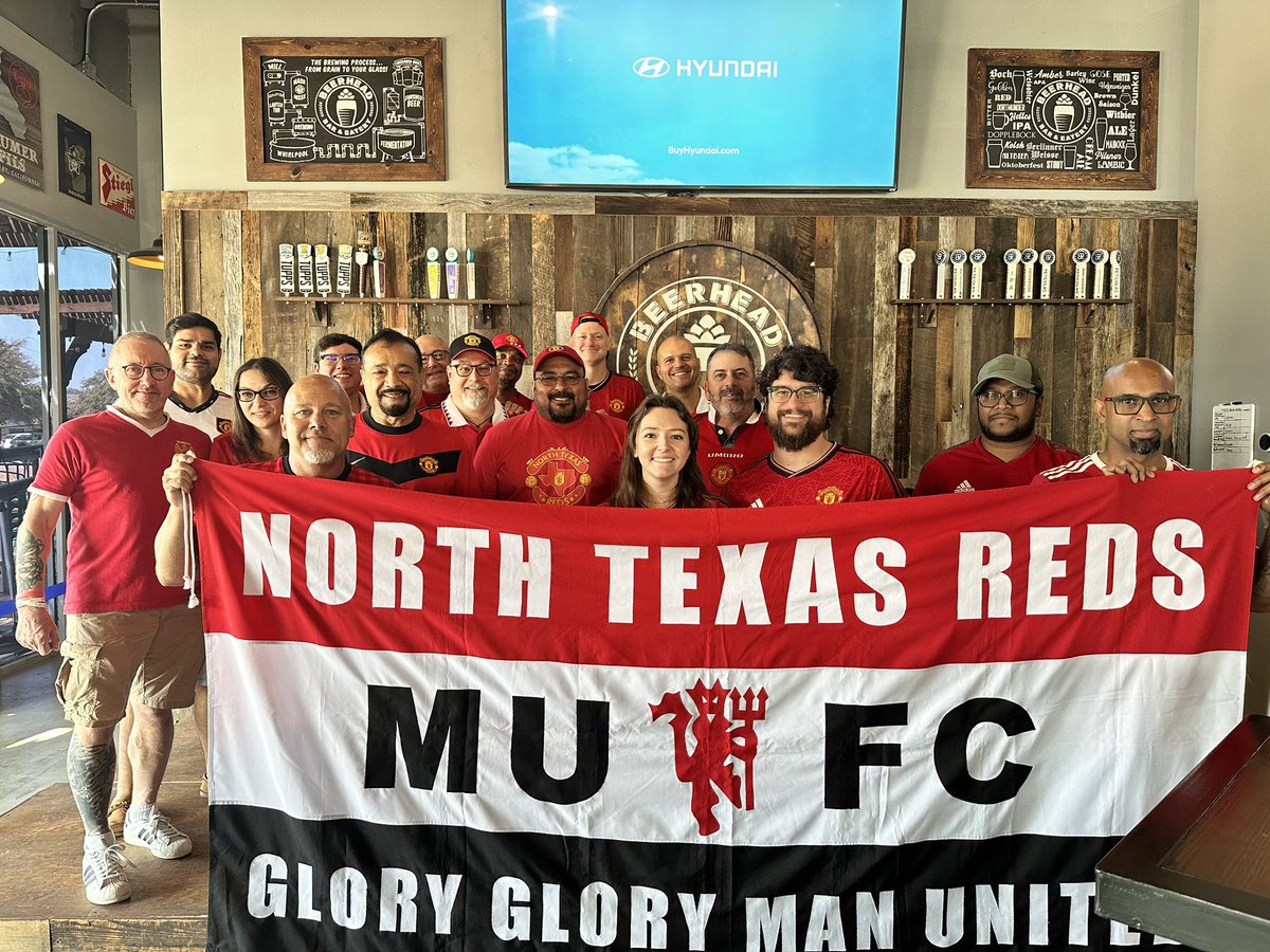 NorTexReds's tweet photo. #MyPLMorning #beerheadpub #northtexasreds #MUFC https://t.co/05gFleO3N1