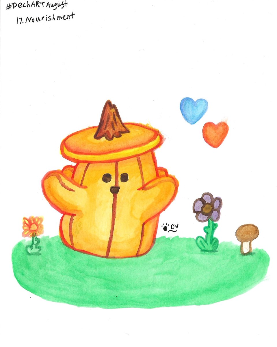TheDogtor's tweet photo. #DechARTAugust prompts.
17. Nourishment.
A watercolour Bingus with some adequate grass! 💛 #DechartGames https://t.co/ANqxbsduf2